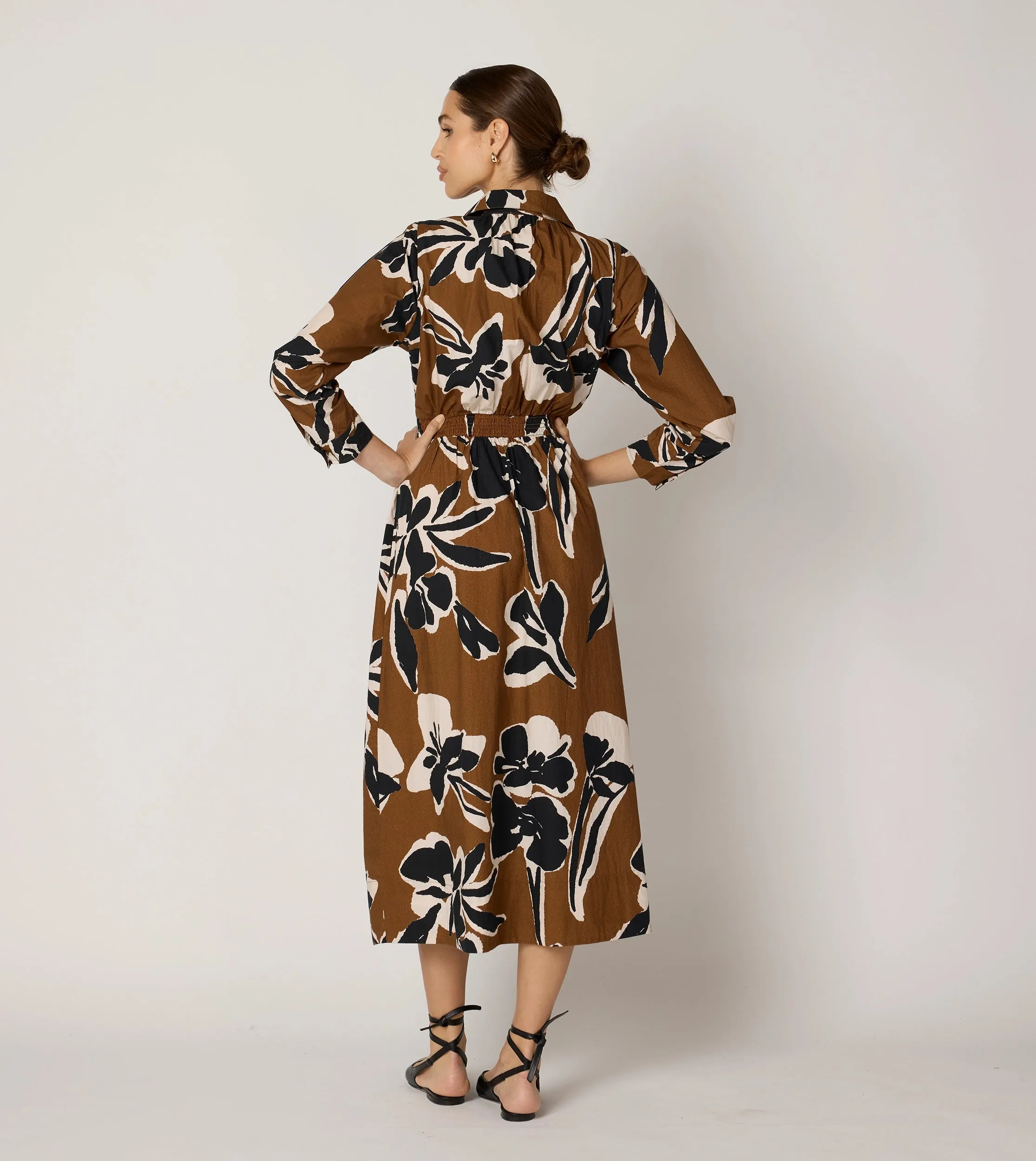 Arabella Midi Dress | Smoked Clover