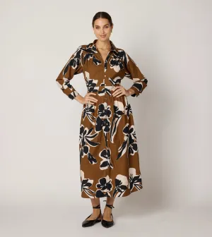 Arabella Midi Dress | Smoked Clover