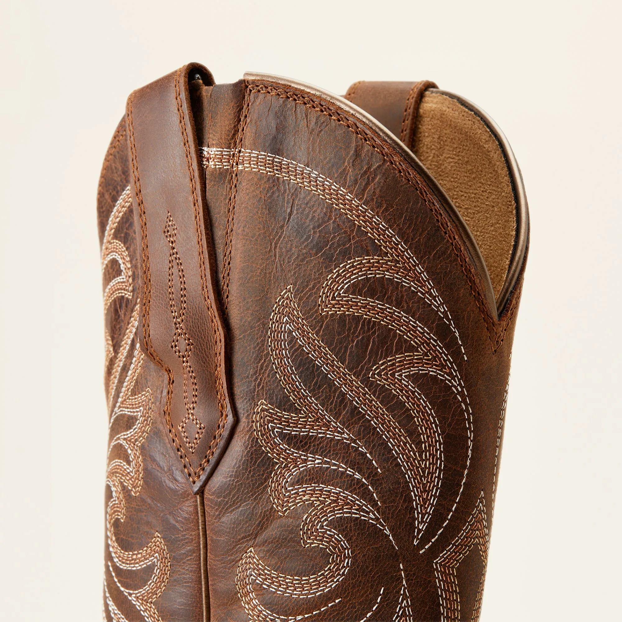 Ariat Ladies 10051051 Heritage J Toe Stretch Fit Brown Western Boot