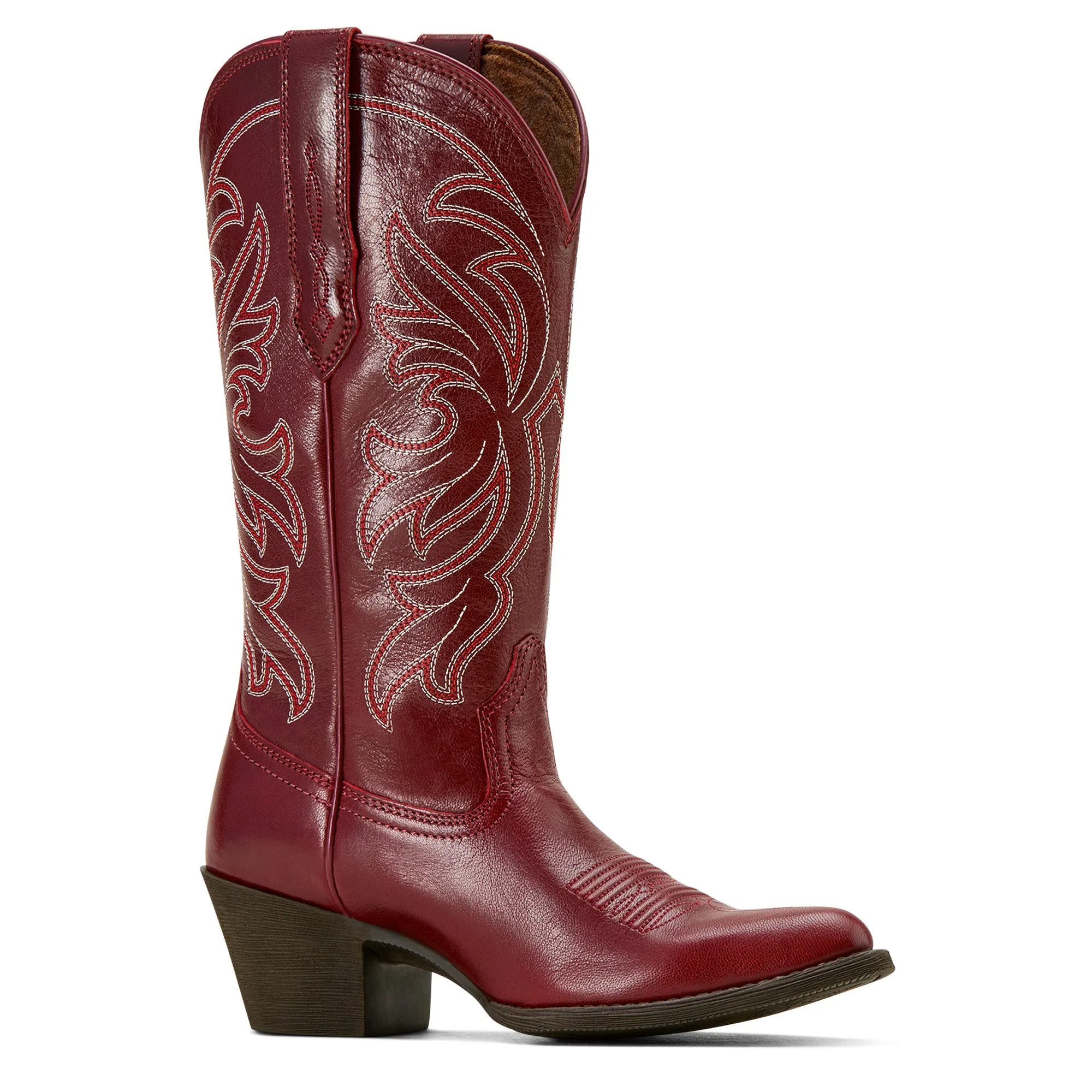 Ariat Ladies 10061205 Heritage J Toe Stretch Fit Western Boots in Sangria