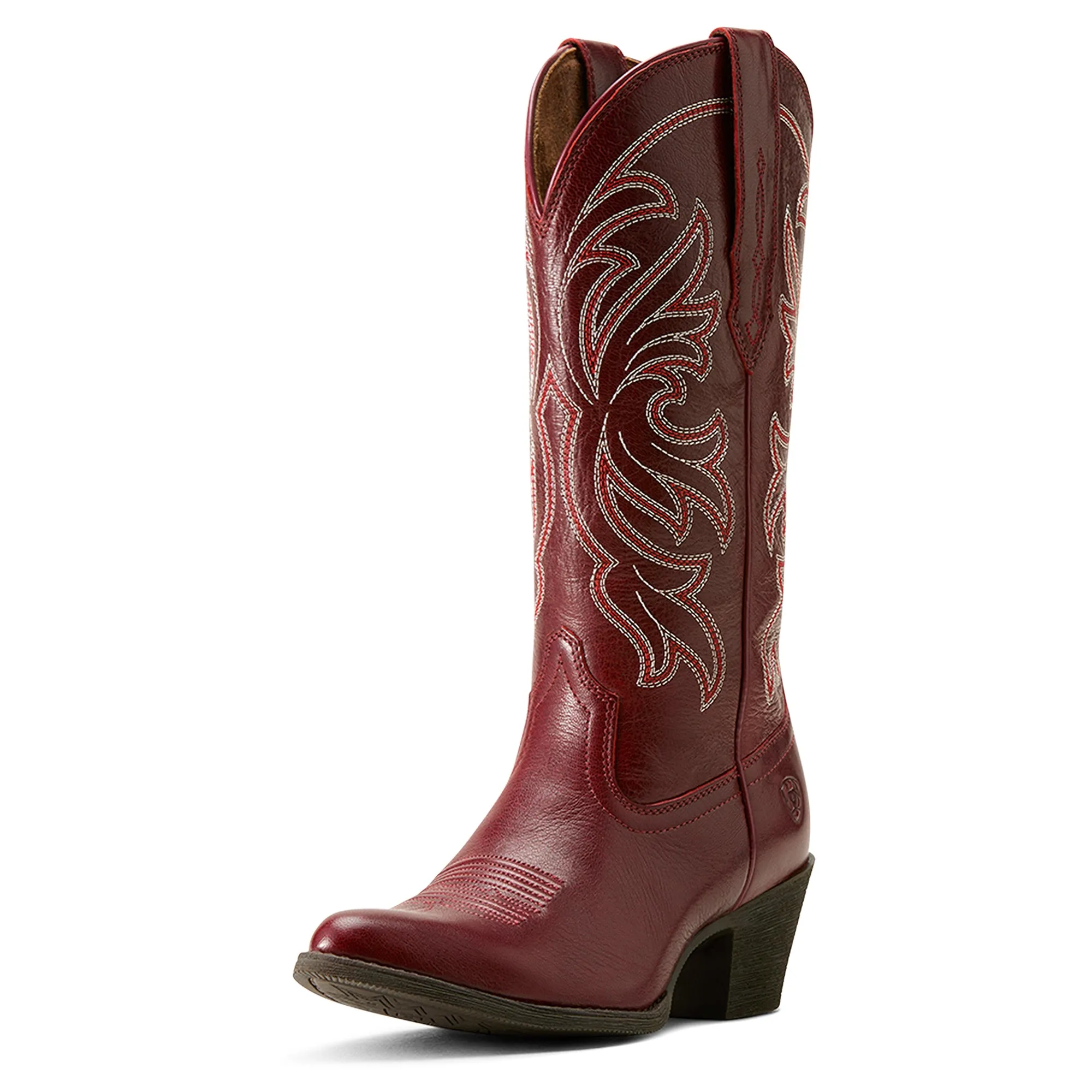 Ariat Ladies 10061205 Heritage J Toe Stretch Fit Western Boots in Sangria