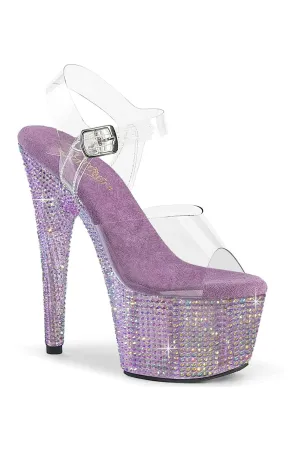 BEJEWELED-708RRS Clear Vinyl Sandal