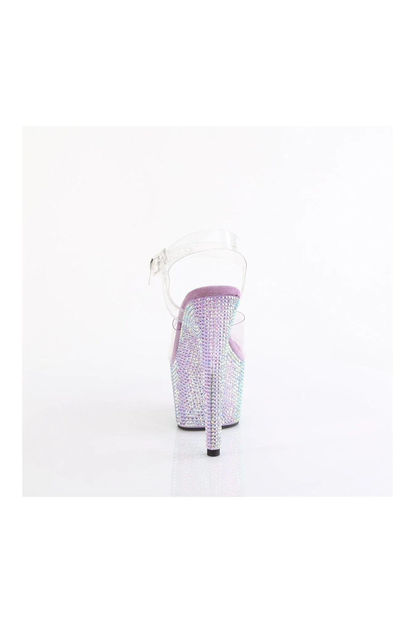BEJEWELED-708RRS Clear Vinyl Sandal