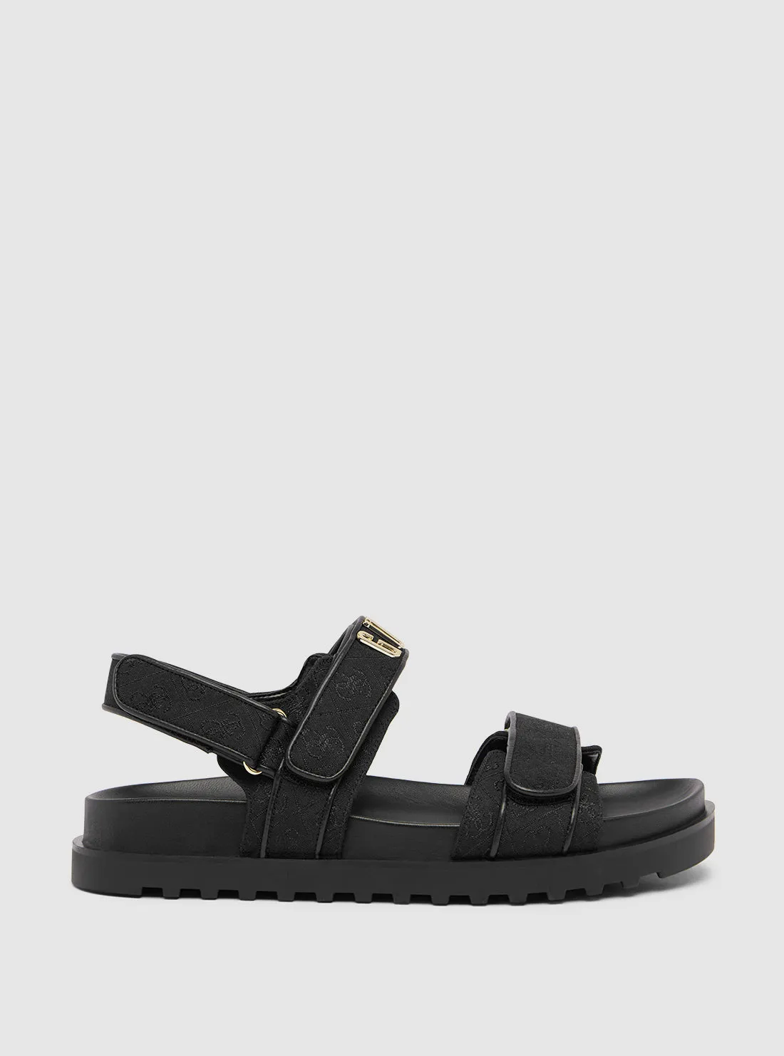Black Fadison Strap Sandal