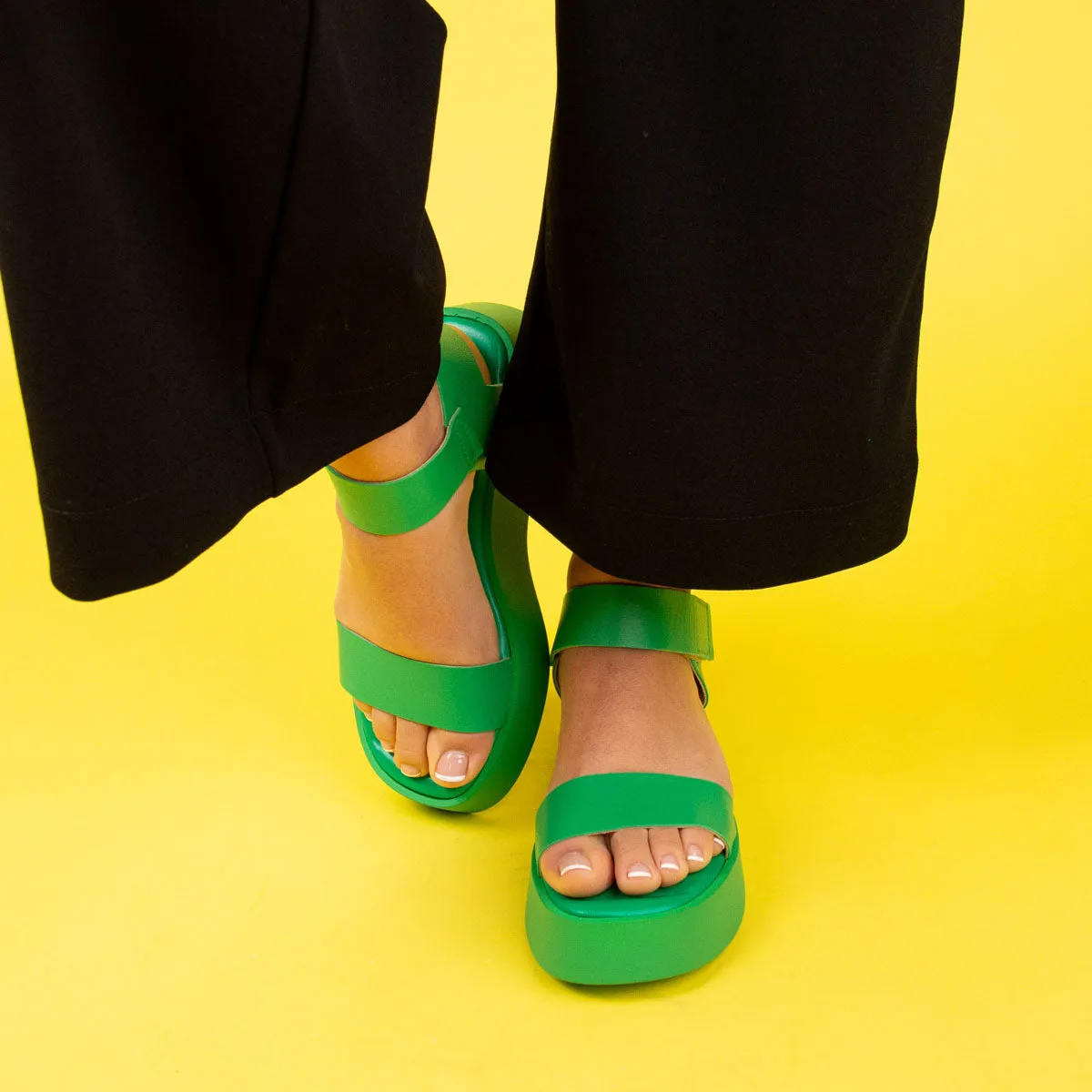 Buttercup Green Leather