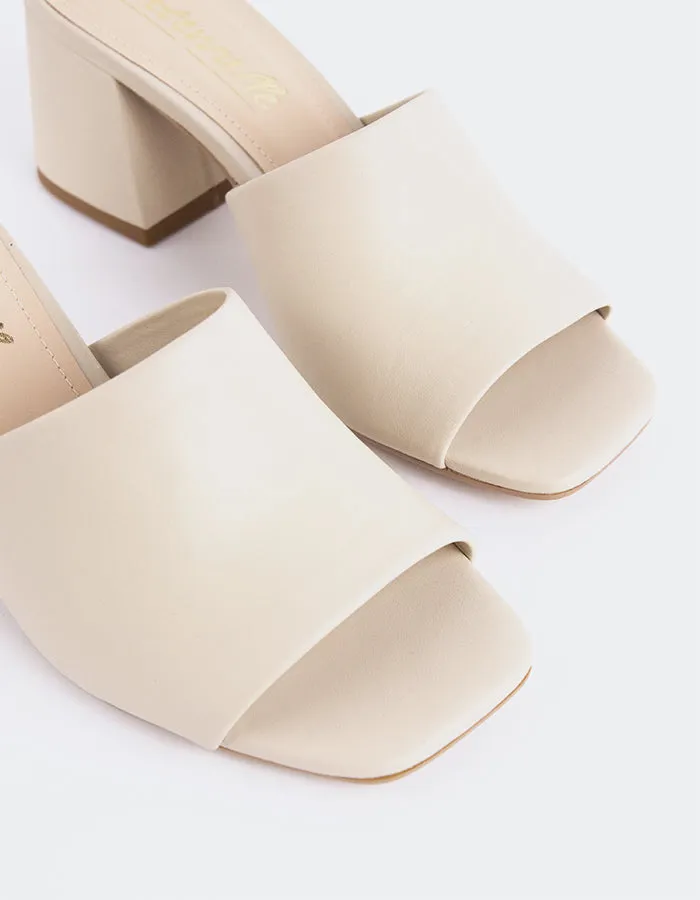 Clarabelle Off White Leather
