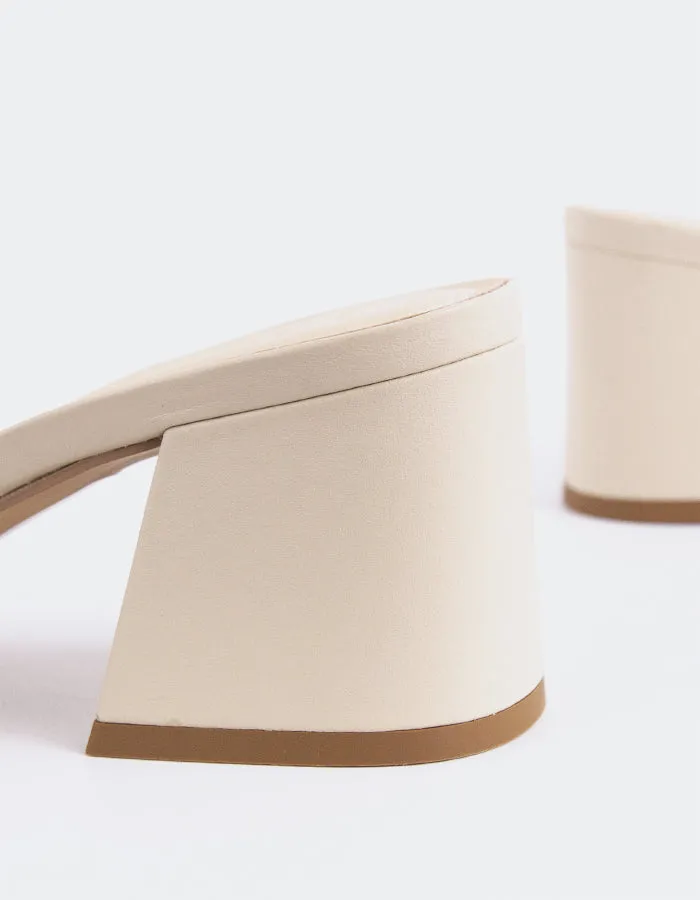 Clarabelle Off White Leather
