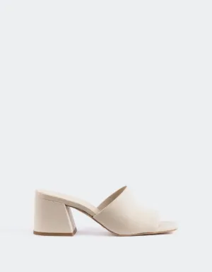 Clarabelle Off White Leather