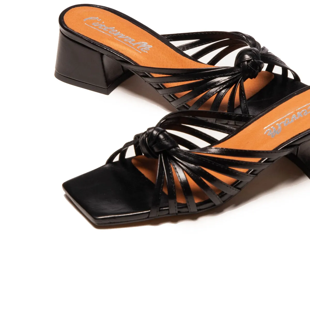 Damira Black Leather