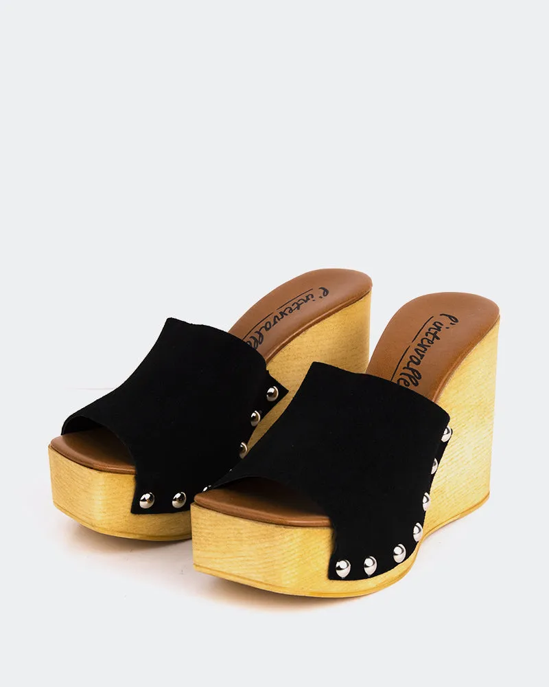 Emeline Black Suede