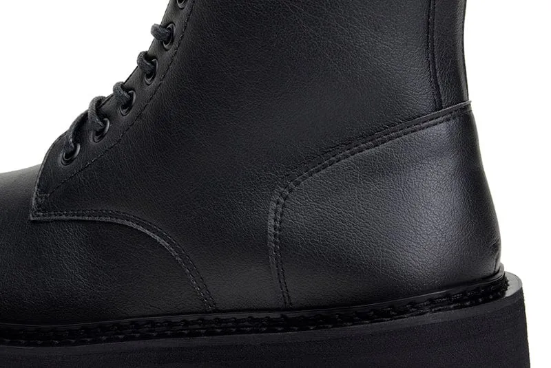 Everyday Unisex Vegan Leather Boots | Black
