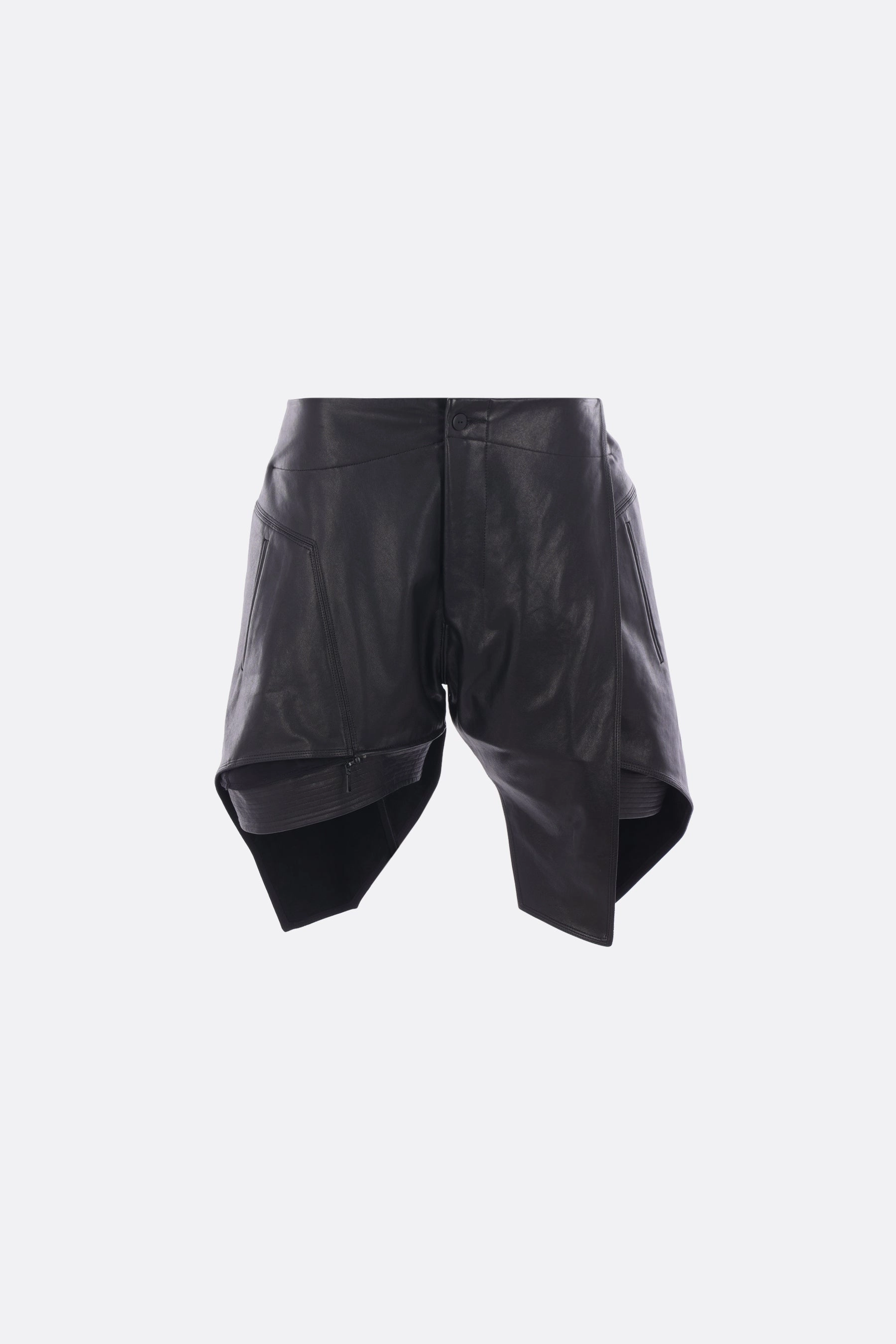 leather and canvas trousers