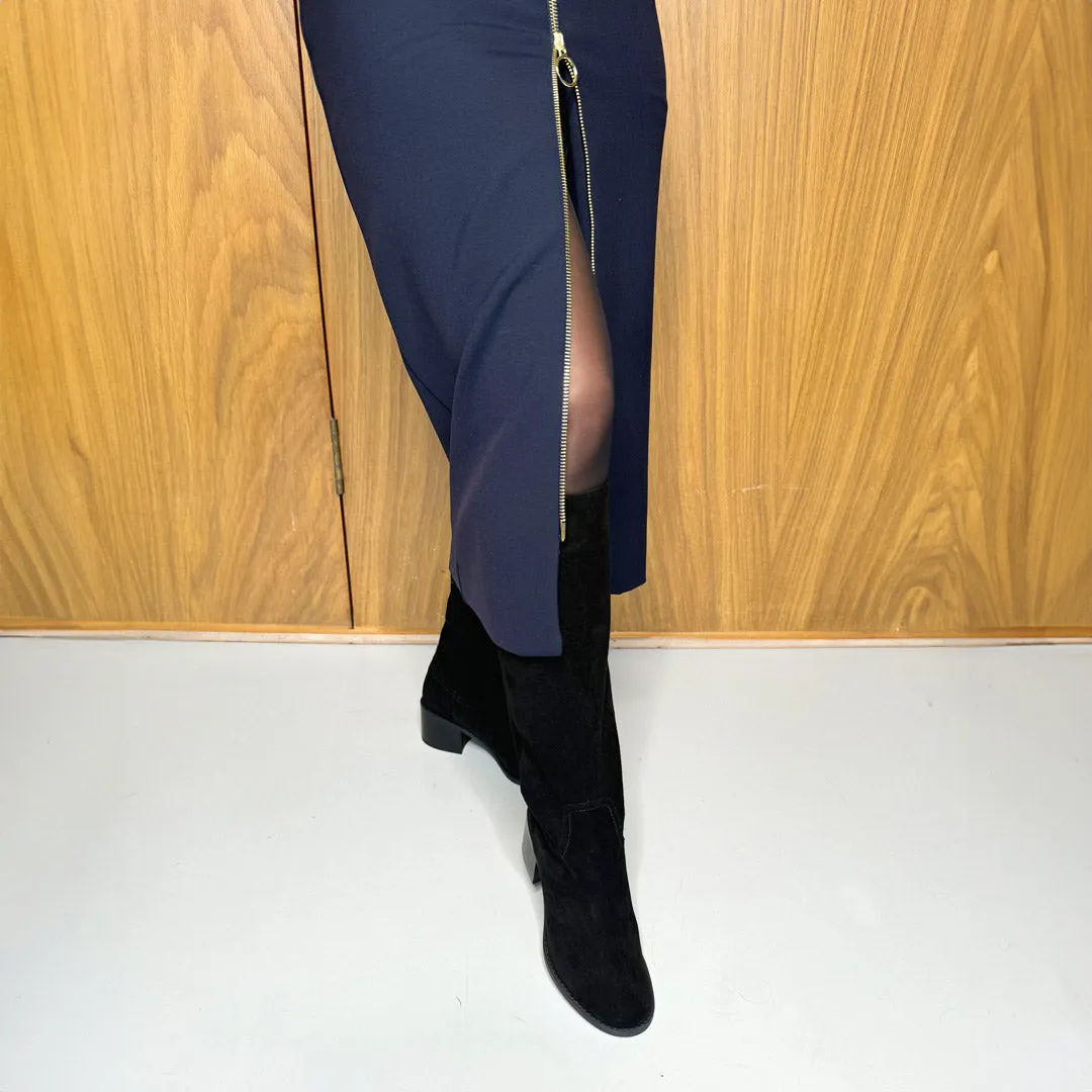 MAEVE - suede knee boot