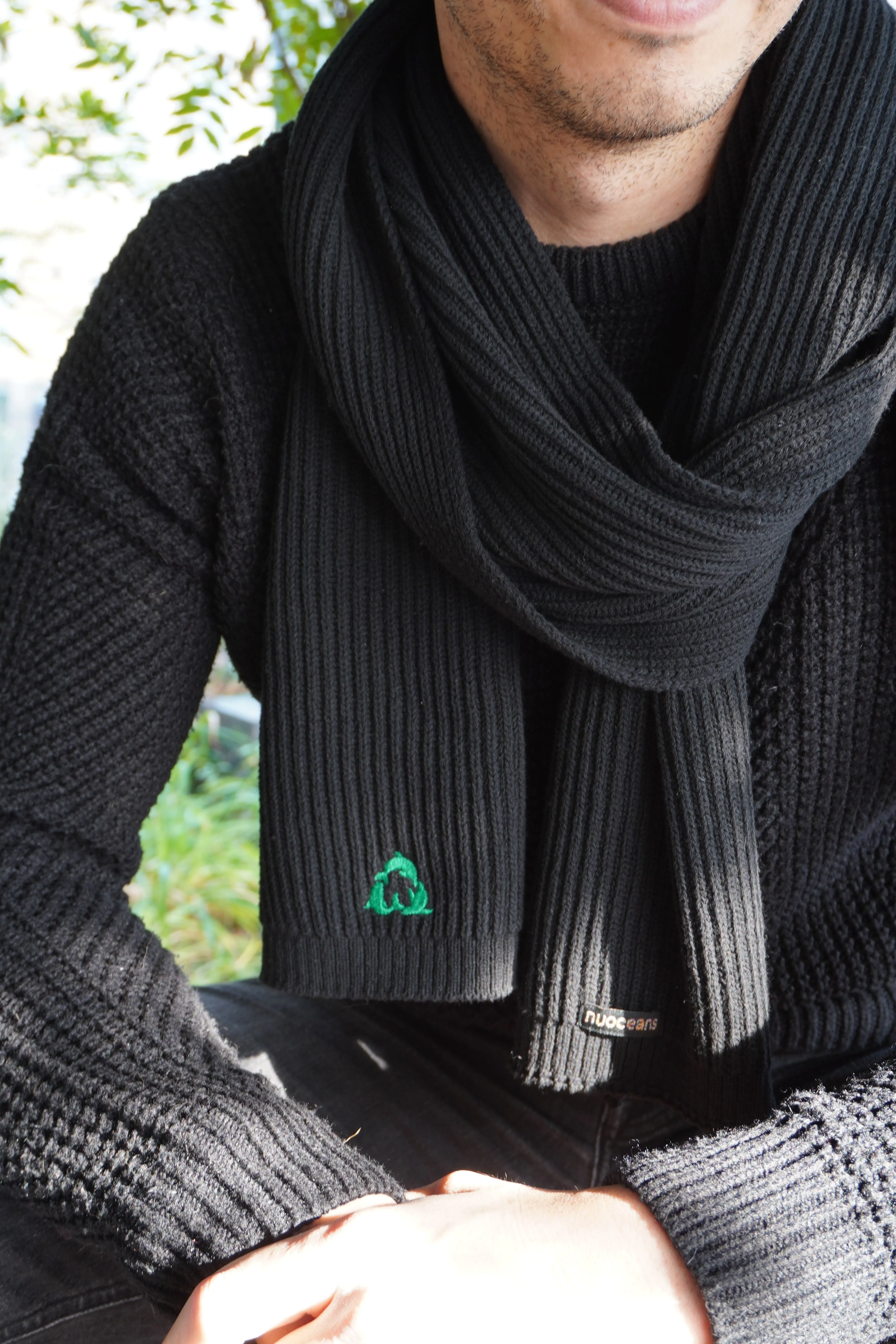 Midnight Recycled Cotton Scarf | Multiple Colours