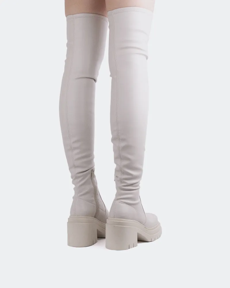 Mitcham Off White Stretch