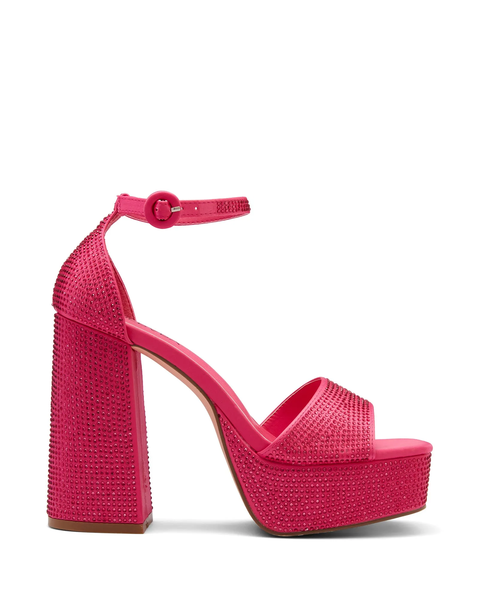 Moda Platform Heel Pink Satin