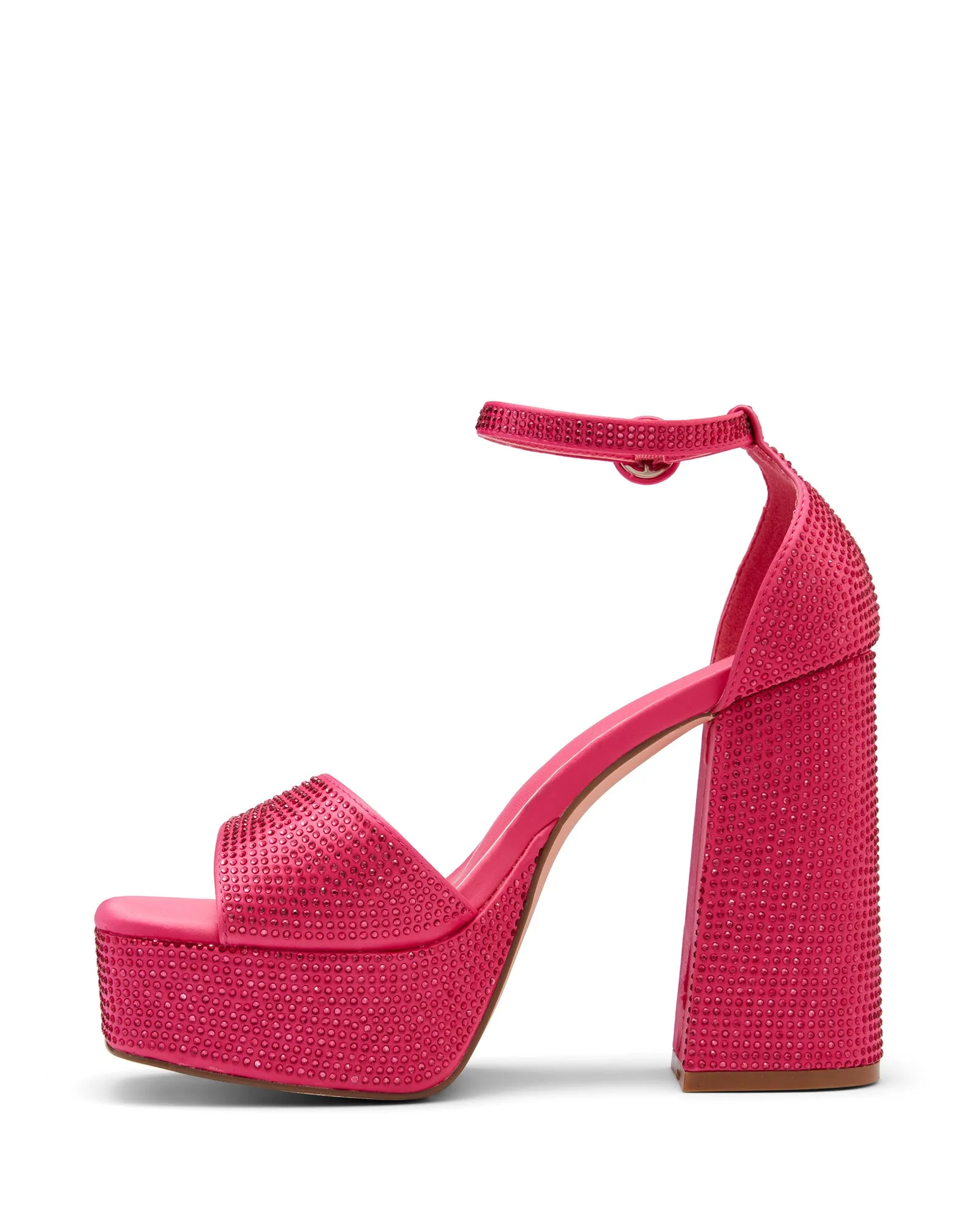 Moda Platform Heel Pink Satin