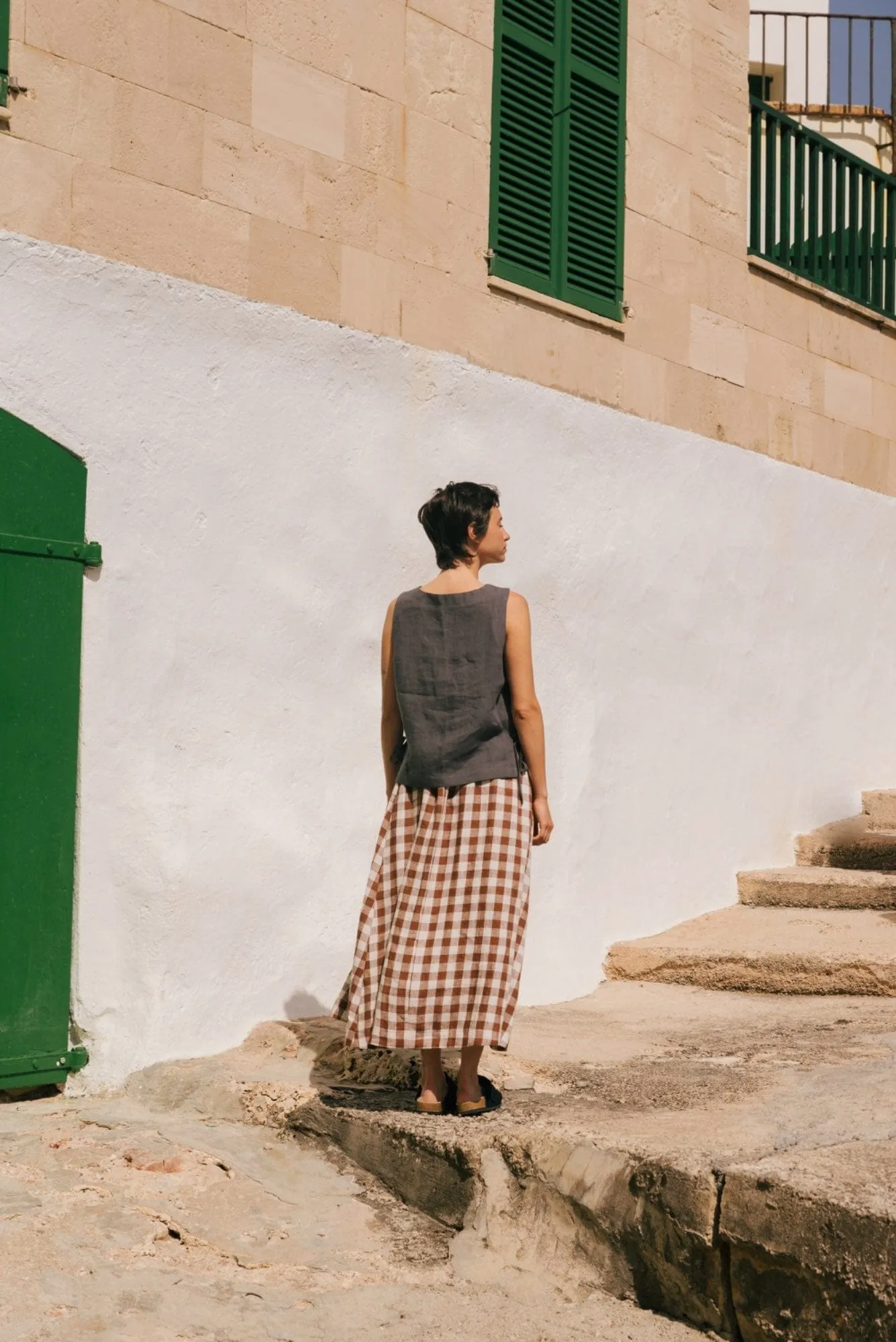 Mona Women's Linen Long Skirt | Multiple Colours