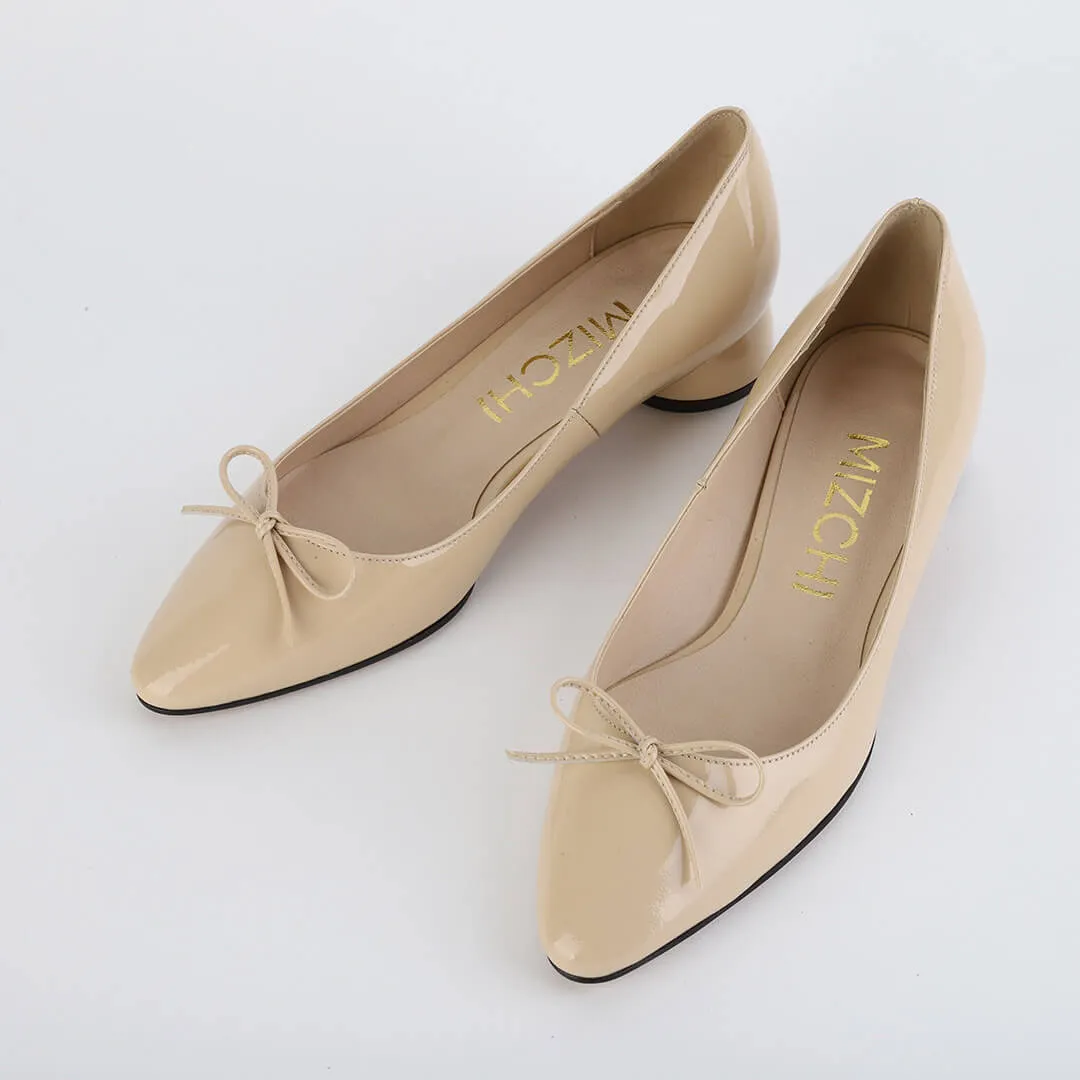 NEW HENRIETTA - patent chunky heel ballerina