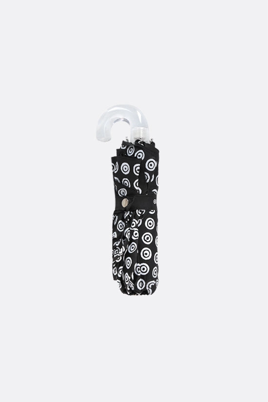 pocket umbrella in nylon with circles print