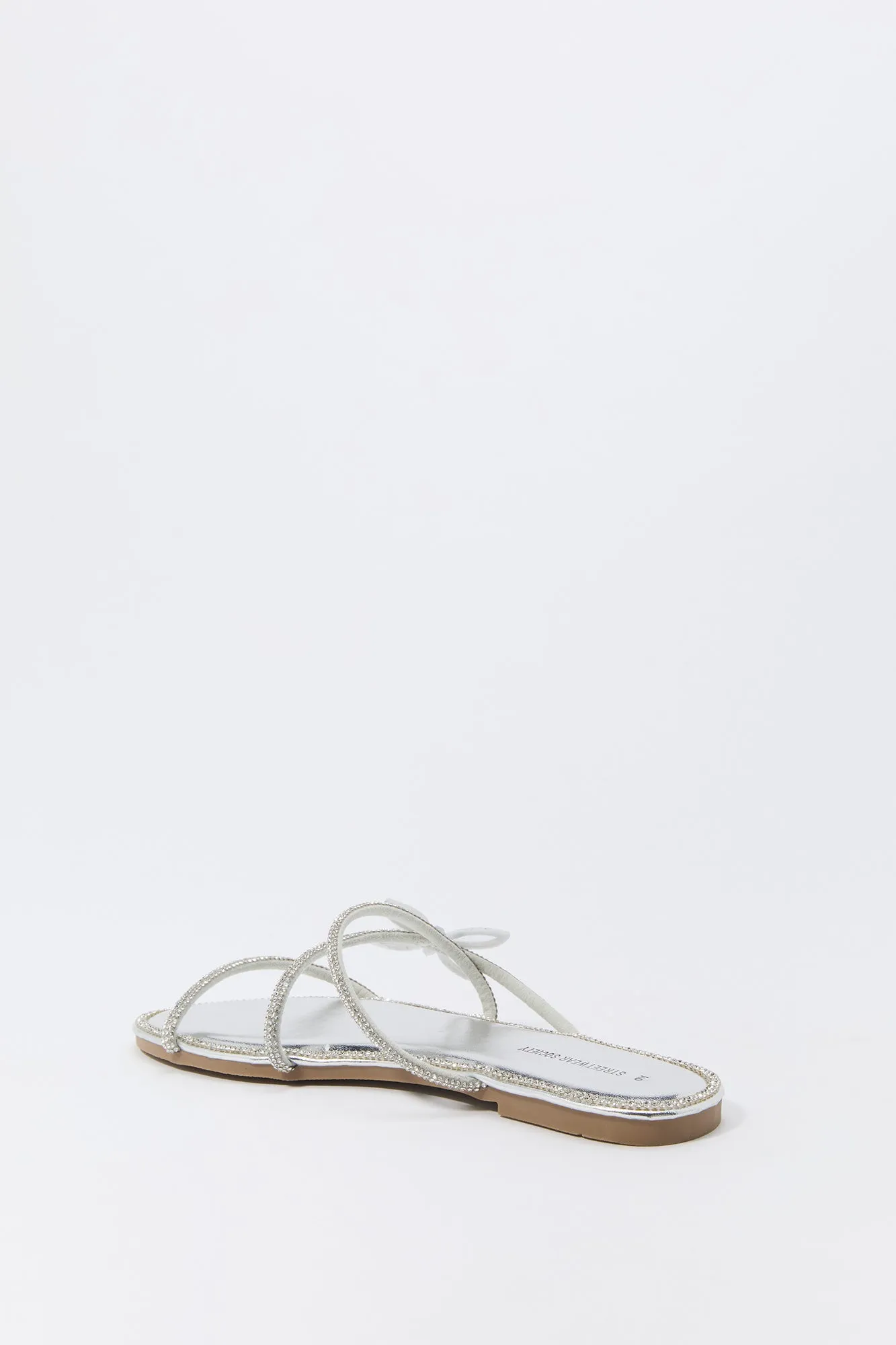 Rhinestone Strappy Butterfly Sandal