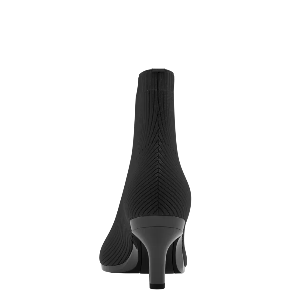 The Bootie Wide Width - Coal Knit 3 Stiletto - FINAL SALE
