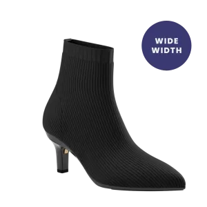 The Bootie Wide Width - Coal Knit 3 Stiletto - FINAL SALE