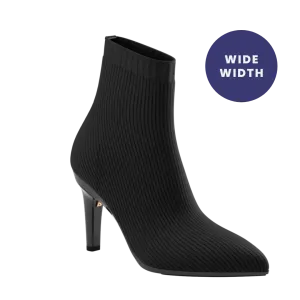 The Bootie Wide Width - Coal Knit 4 Stiletto - FINAL SALE
