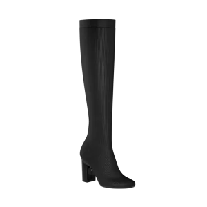 The Joanna Knee High Boot - Coal Knit 4 Block - FINAL SALE
