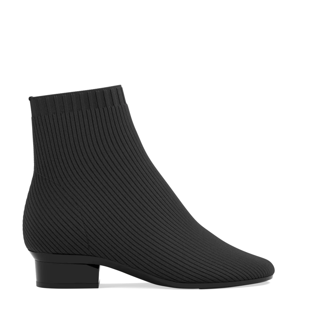 The Josie Bootie - Coal Knit - FINAL SALE