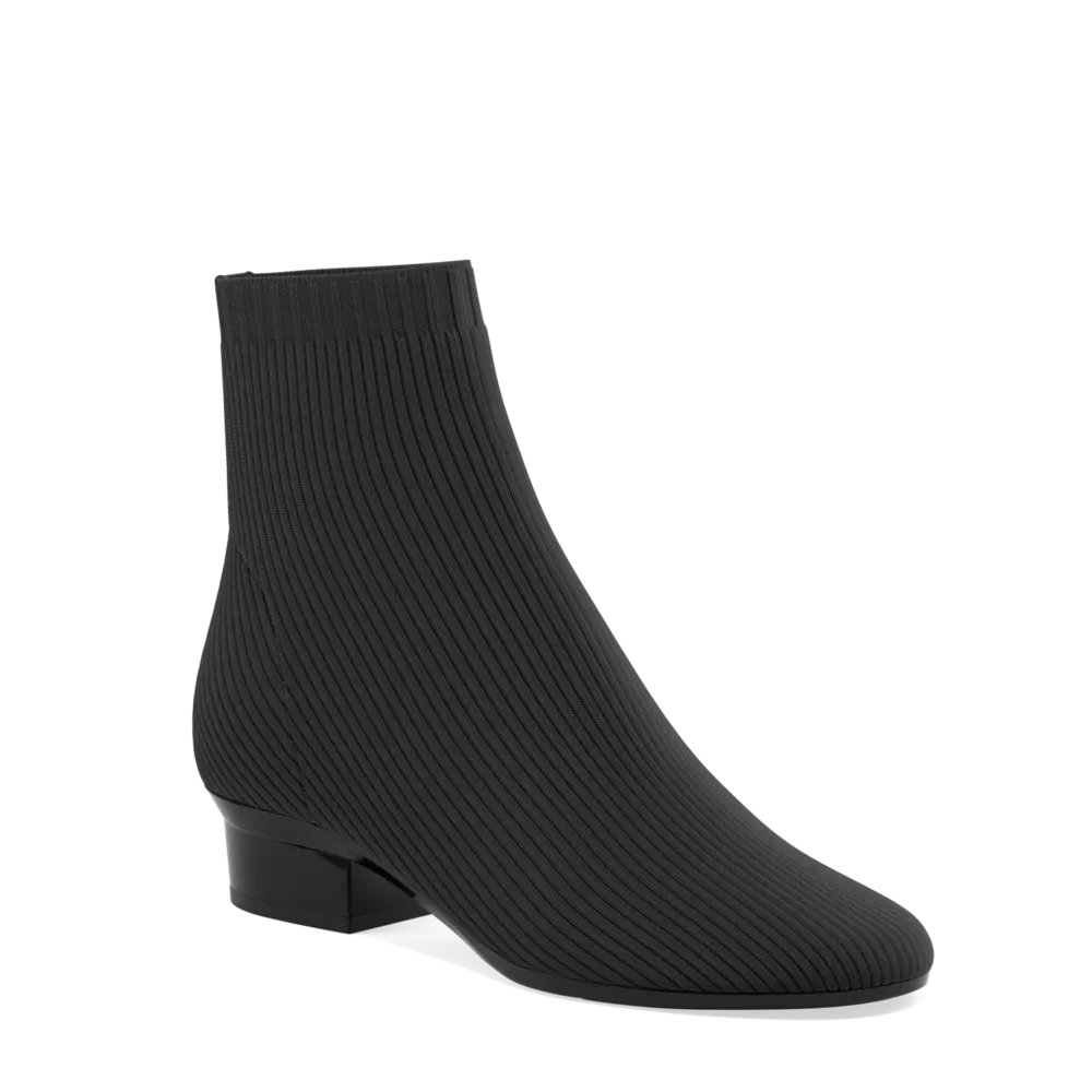 The Josie Bootie - Coal Knit - FINAL SALE