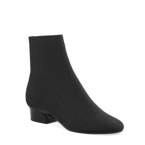 The Josie Bootie - Coal Knit - FINAL SALE