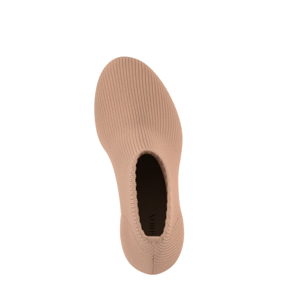 The Josie Bootie - Latte Knit 4 Stiletto - FINAL SALE