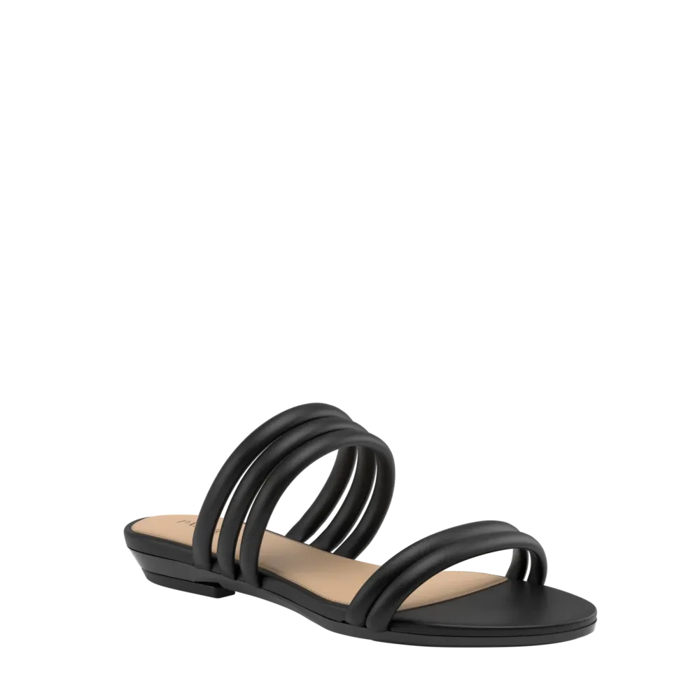 The Slide - Coal Vegan Leather Rope 3 Block - FINAL SALE