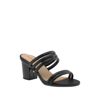 The Slide - Coal Vegan Leather Rope 3 Block - FINAL SALE