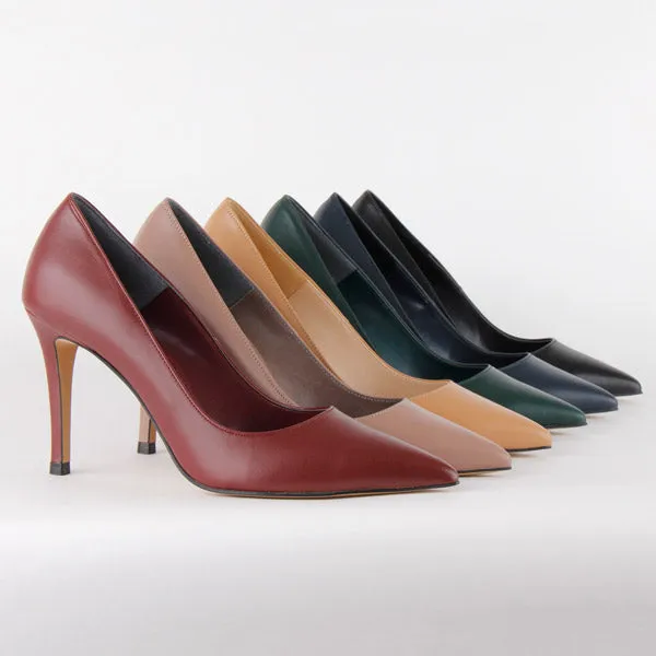 *UK size 1 - ROSE AVENUE - navy, 10cm heels