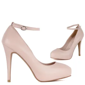 *uk size 1 - SCANDALIZE - strap pink, 11/2cm heels