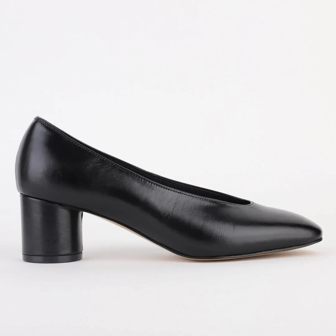 *UK size 13 - WILLOW - black, 5cm heels