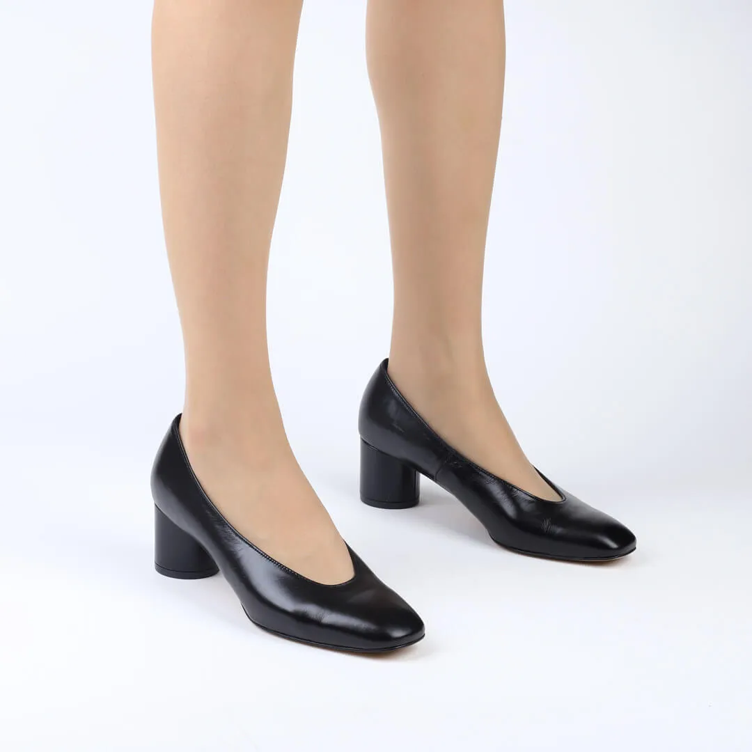 *UK size 13 - WILLOW - black, 5cm heels