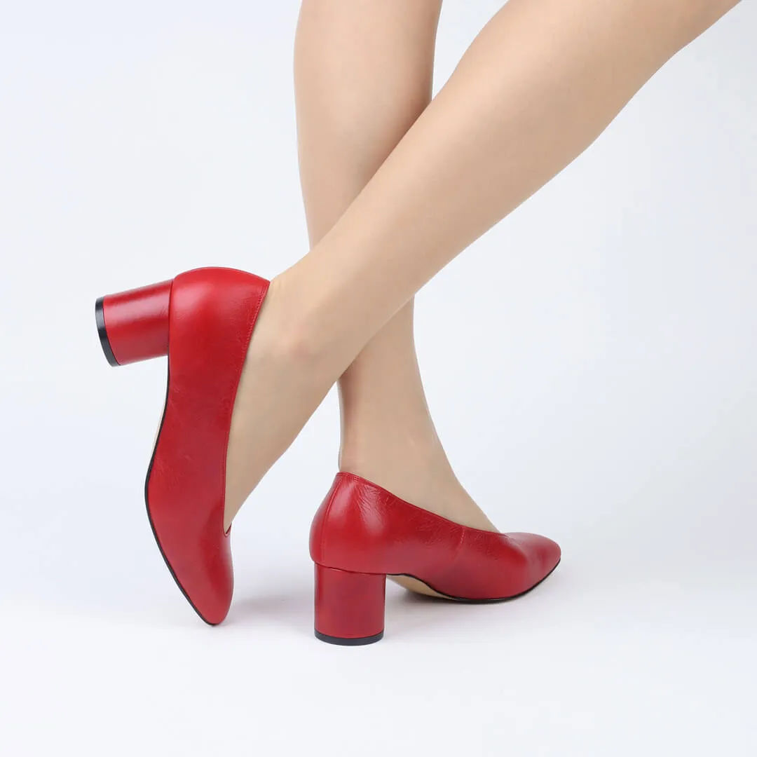 *UK size 13 - WILLOW - black, 5cm heels