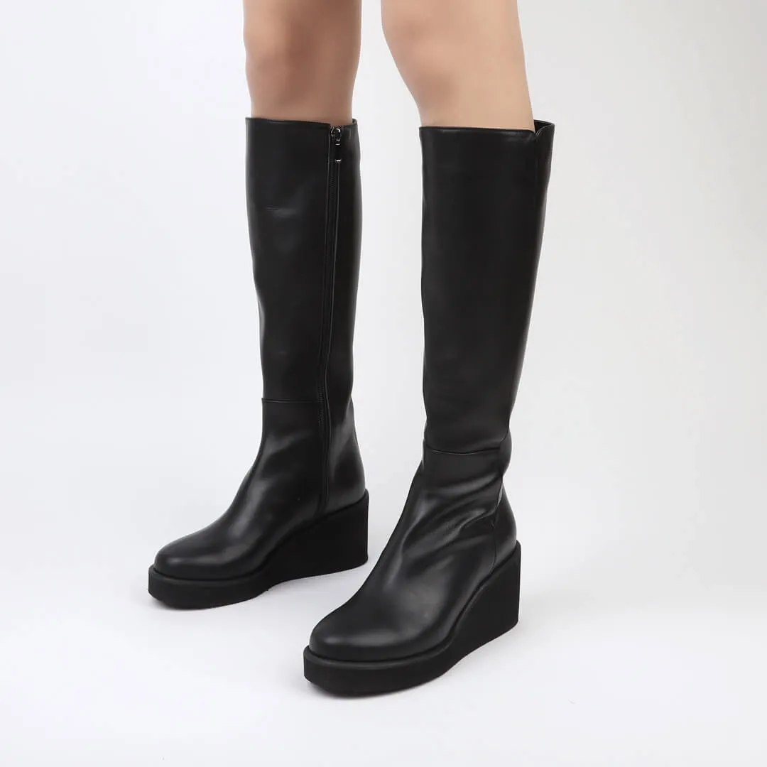 VIENTO - flatform knee boot