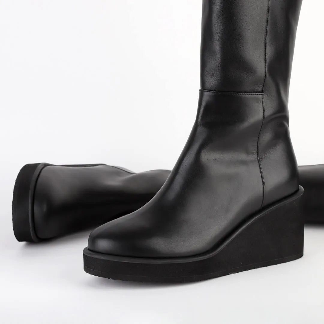 VIENTO - flatform knee boot