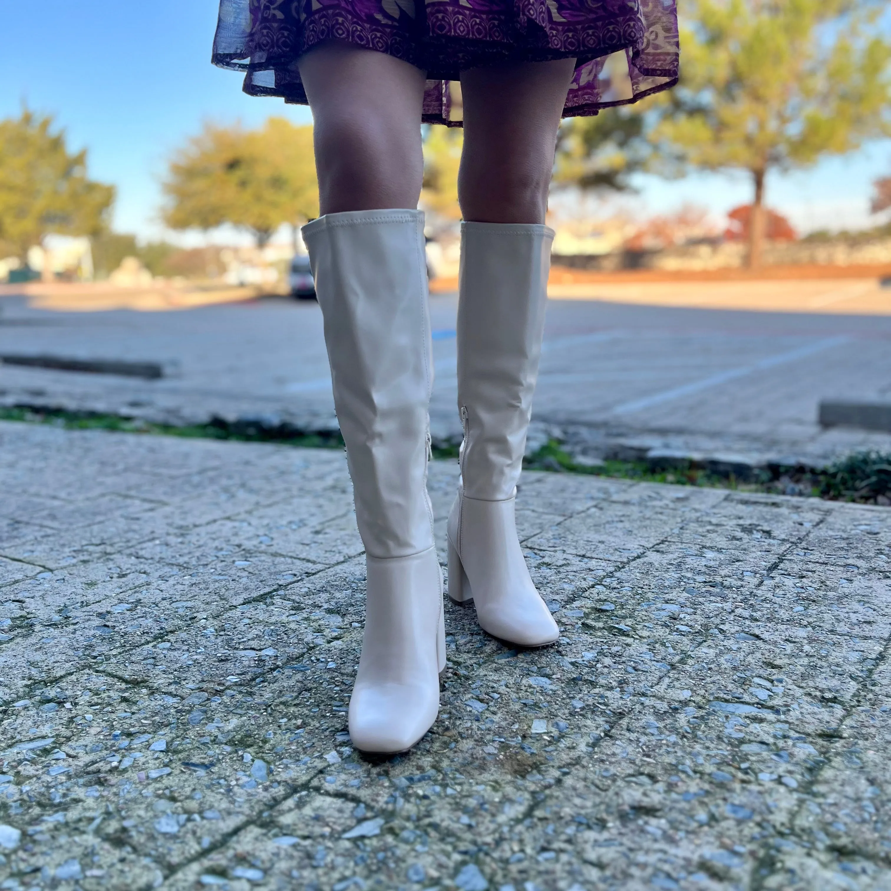 Washington Ave Knee High Faux Leather Boots